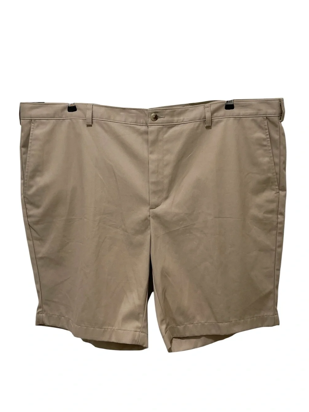 Travelers Collection Non-Iron Tan Shorts 100% Cotton Summer Preppy Vacay Men